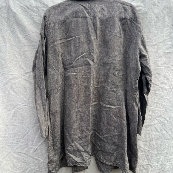 Flax Linen Blazer Top Large - Picture 5 of 6